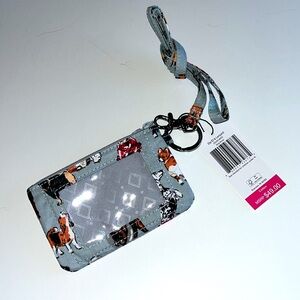 Vera Bradley Zip ID & Lanyard Dog Show